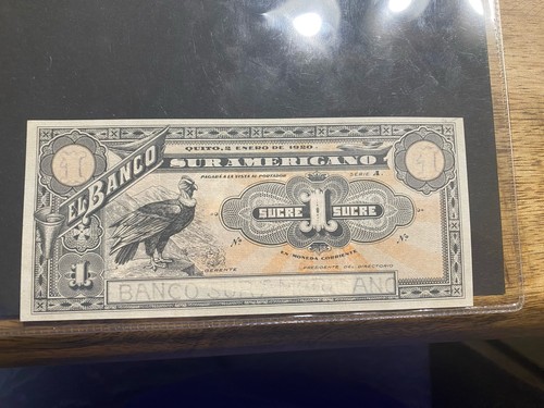 Ecuador sucre 1920 banco - 1920,