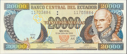 Ecuador banknote 000 sucre - ecuador,