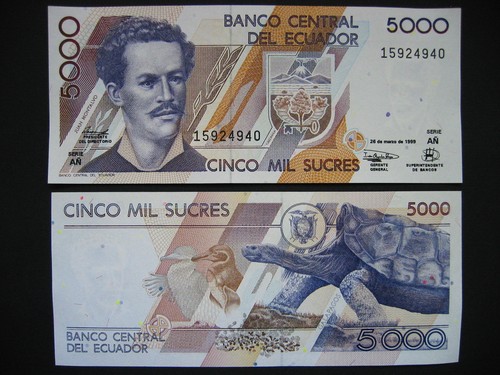 Ecuador 5000 sucres 3 1999 - , 26.3.1999