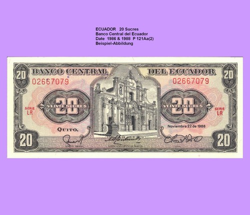 Ecuador sucres 1988 - ,