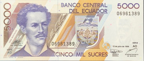 Ecuador banknote 000 sucre - banknote, 5