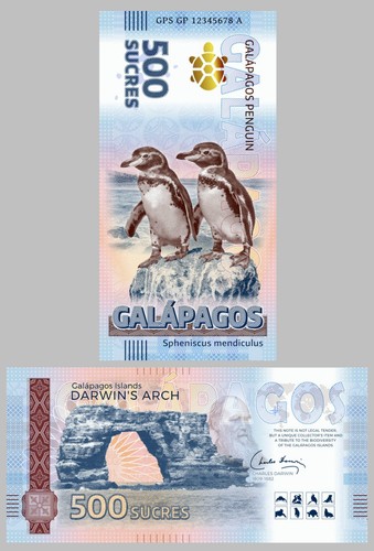 Galapagos 500 sucres - galapagos,