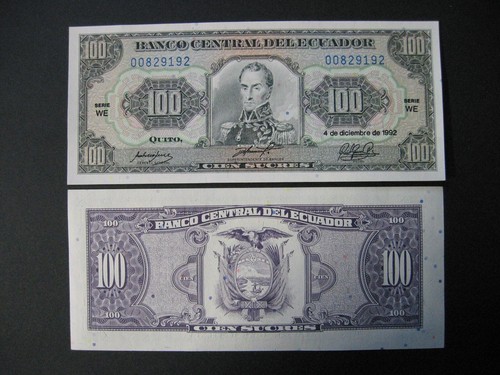 Ecuador 100 sucres 12 - ,