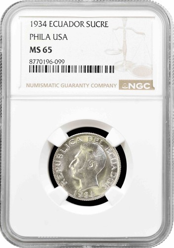 Ecuador sucre 1934 ngc - 1,