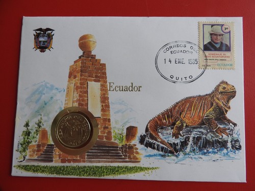 Numisbrief ecuador mit 1 - mit,